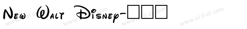New Walt Disney字体转换